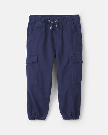 Toddler Boy Cargo Joggers - Navy Blue, 