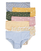 Toddler 7-Pack Floral Hearts Stretch Cotton Underwear, image 1 of 2 slides