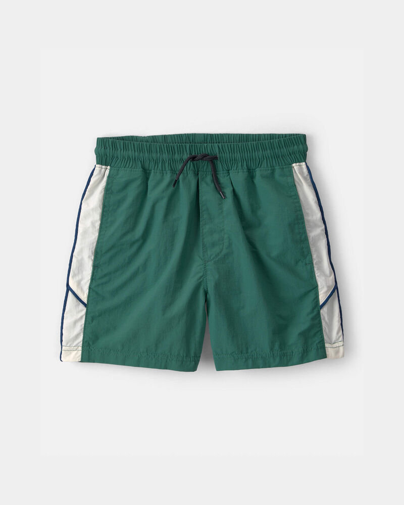 Boys Colorblock Active Shorts - Green, image 1 of 6 slides