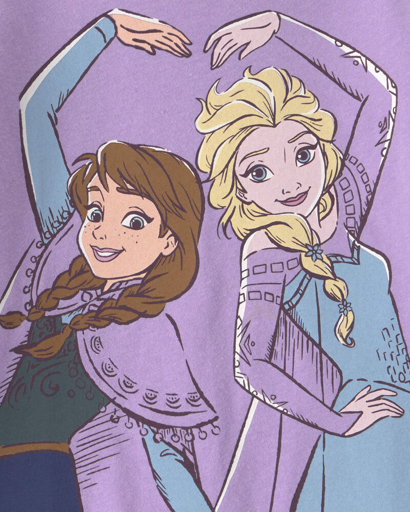 Toute-petite fille &ndash; T-shirt manches longues &agrave; motif La Reine des Neiges Disney&copy; Princesses &ndash; Mauve, image 2 sur 2 diapositives