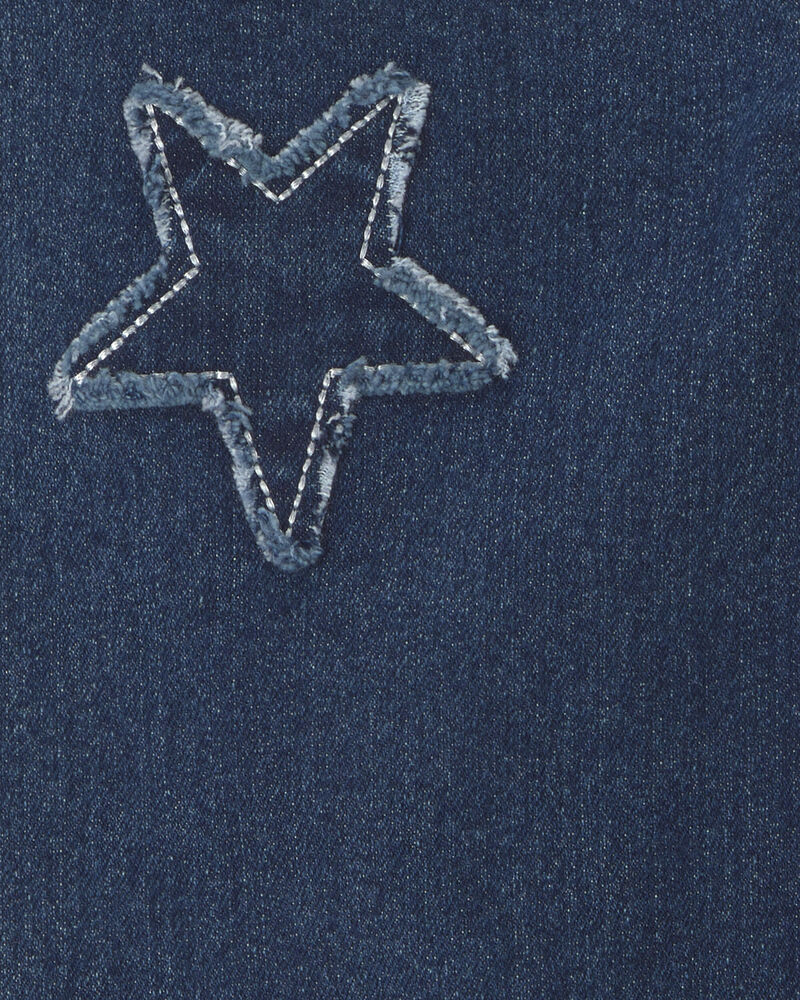 Toddler Girl Star Denim Wide-Leg Jeans - Medium Wash, image 3 of 4 slides