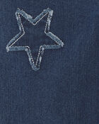 Toddler Girl Star Denim Wide-Leg Jeans - Medium Wash, image 3 of 4 slides