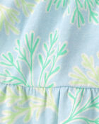 B&eacute;b&eacute; fille - Ensemble 2 pi&egrave;ces d&eacute;bardeur et jupe &agrave; motif de r&eacute;cif - Bleu/Vert, image 4 sur 4 diapositives