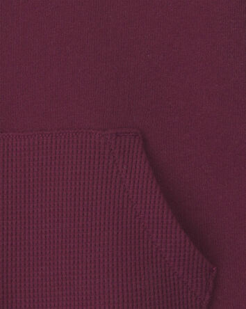 Toddler Boy Fleece Quarter-Zip Pullover Sweatshirt - Burgundy, 