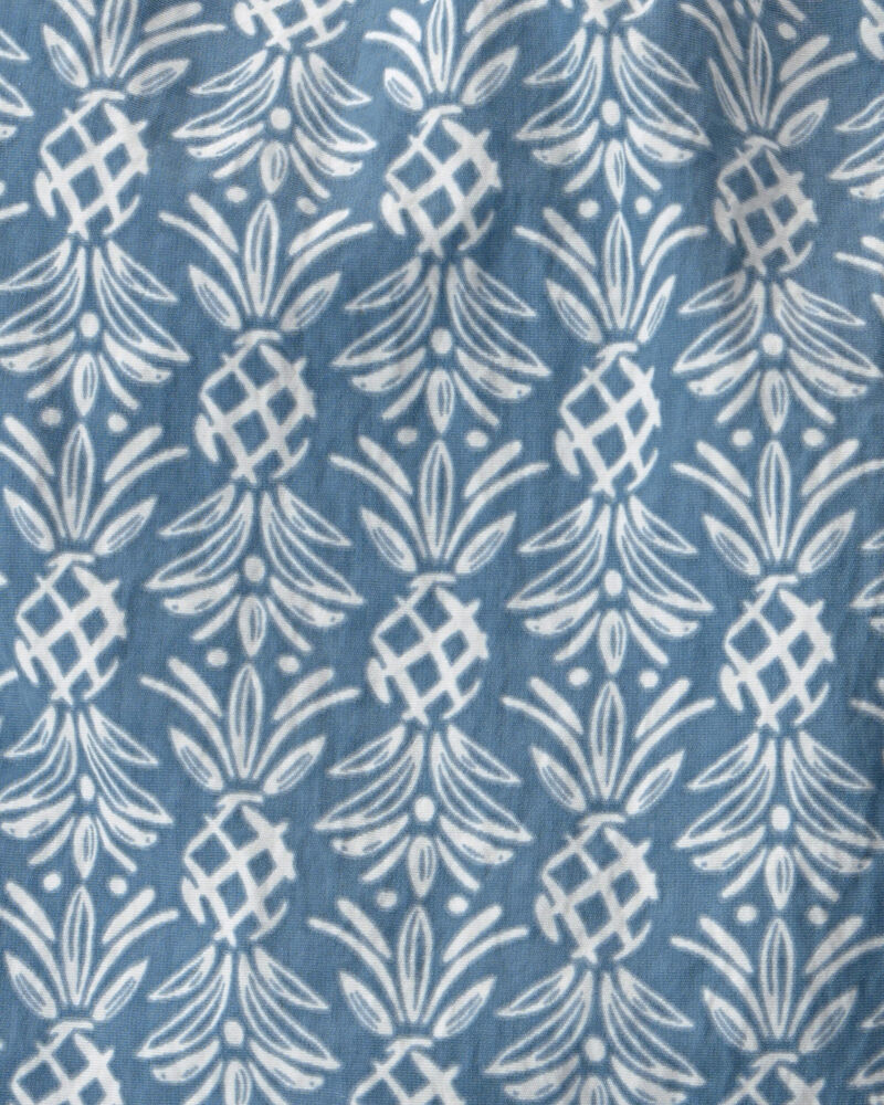 Toddler Boy Recycled Swim Trunks in Bloom Lagoon Print, image 4 of 5 slides