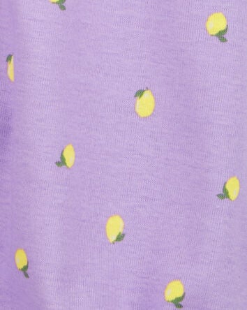 Baby Lemon Short-Sleeve Romper - Purple, 