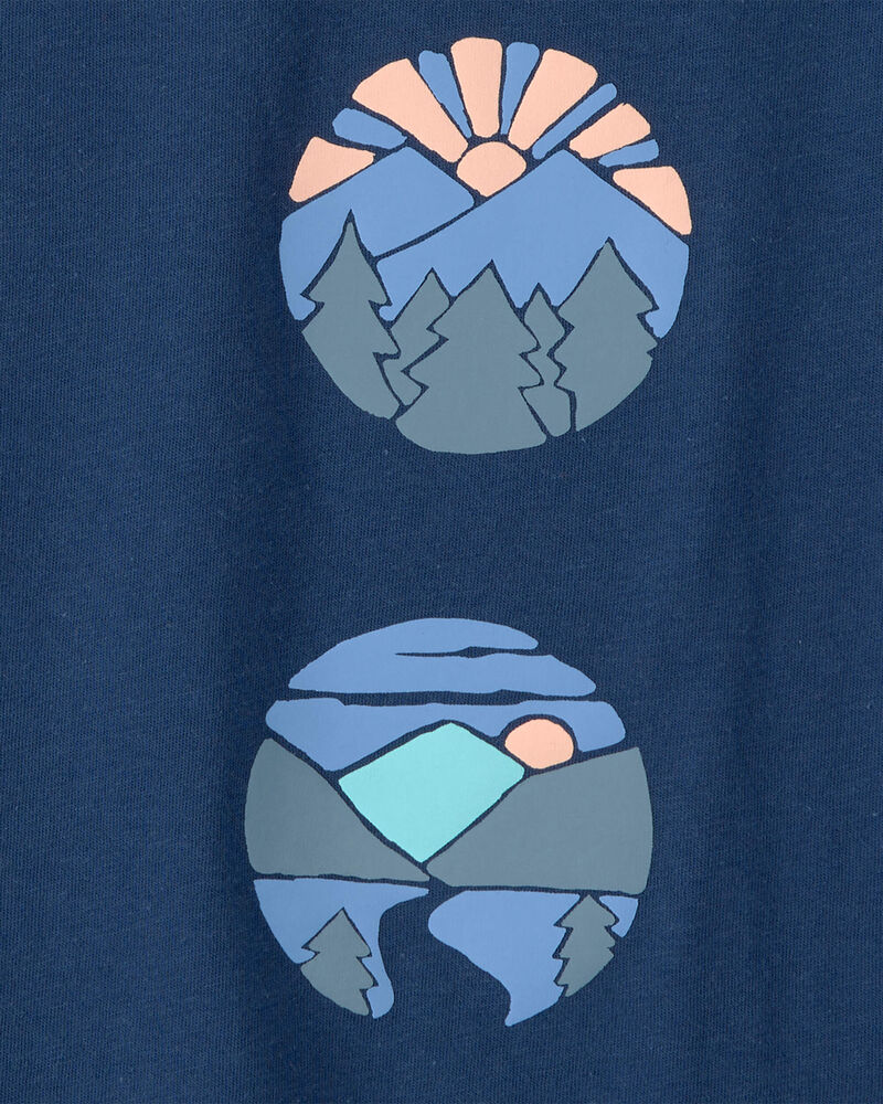 Boys Mountainscape Graphic Tee - Blue, image 2 of 3 slides