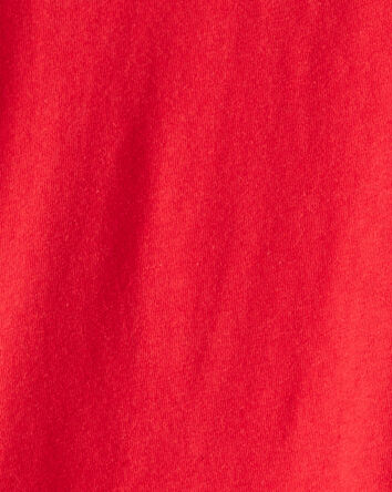 Filles - T-shirt &agrave; poche - Rouge, 