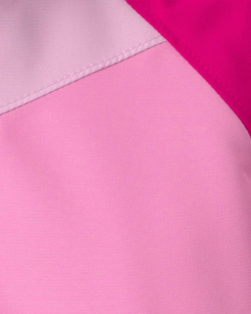 Toddler Girl Midweight Fleece Lined Jacket- Fushia , image 3 of 3 slides