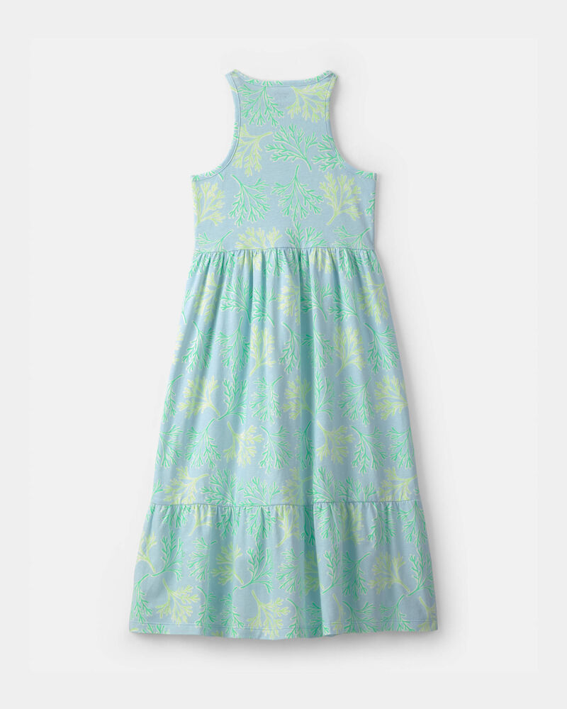 Filles - Robe maxi sans manches &agrave; motif de r&eacute;cif - Bleu/Vert, image 2 sur 3 diapositives