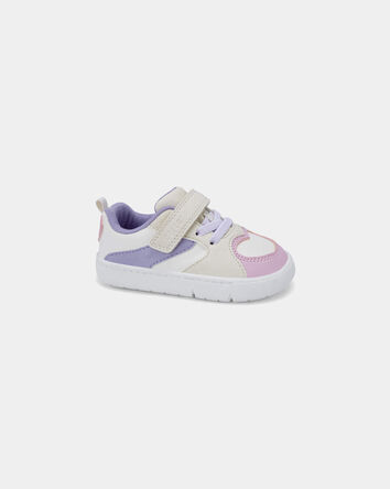 Baby Girl Every Step&reg; First Walker Colour Block Sneakers - Pink/Purple/White, 