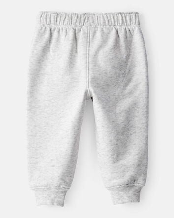 Bébé garçon - Pantalon de jogging uni en coton polaire - Gris, 