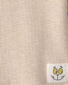 Toddler Boy Striped Thermal Long-Sleeve T-Shirt - Cream, image 2 of 3 slides