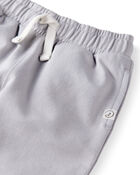Baby 2-Pack Organic Cotton French Terry Sweatpants, image 3 of 7 slides
