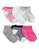 Baby 6-Pack Ankle Socks, image 1 of 2 slides
