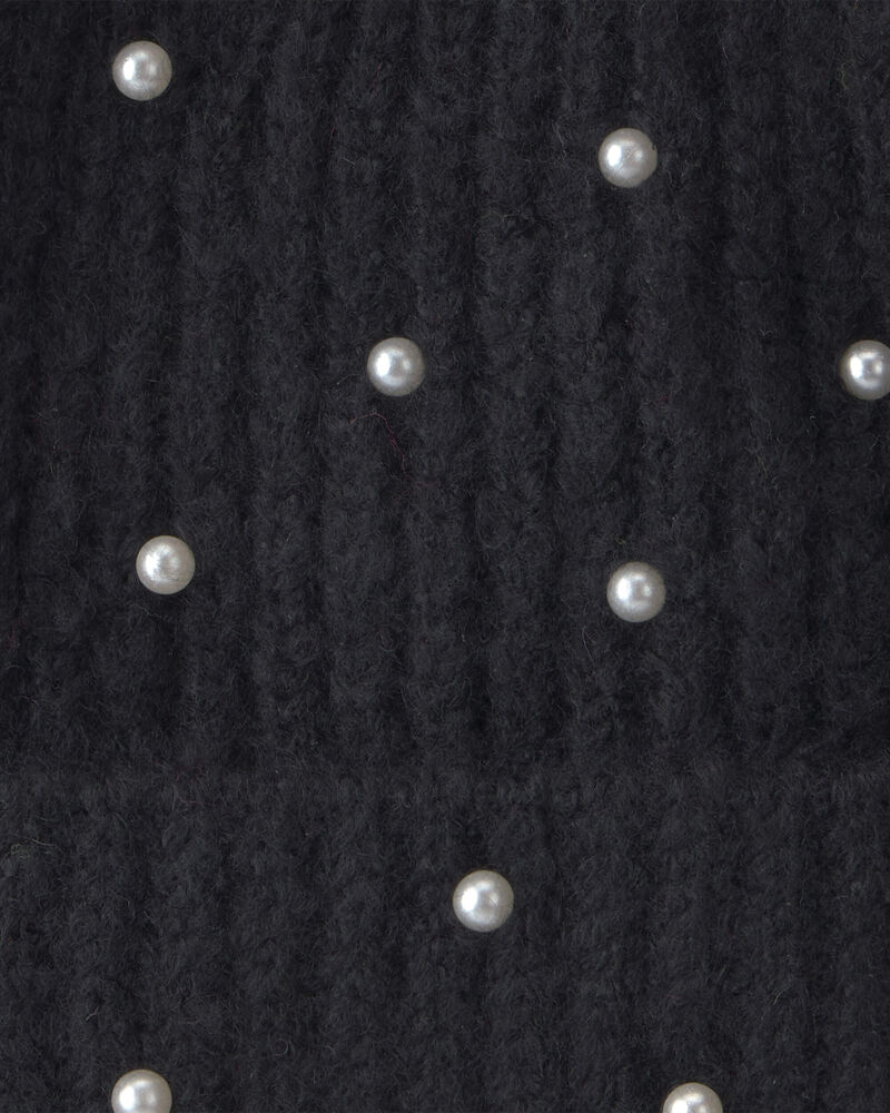Filles - Tuque Pearly Kombi - Noir, image 3 sur 3 diapositives