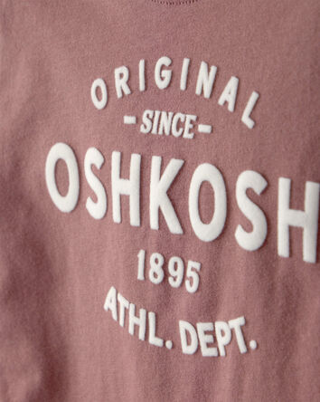 B&eacute;b&eacute; - T-shirt &agrave; manches courtes &agrave; imprim&eacute; logo OskKosh - Brun, 
