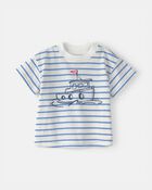 Baby Boy 3-Piece Nautical Short-Sleeve Tops & Short Set - Blue, image 2 of 6 slides
