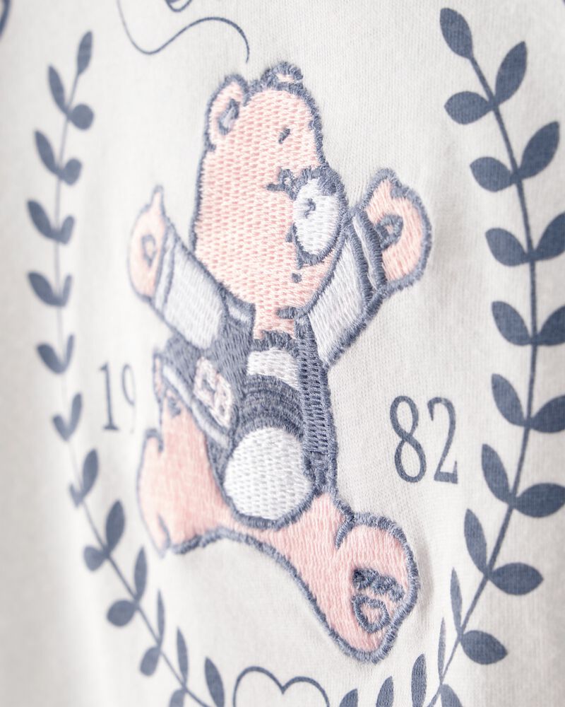 Girls Care Bear Long-Sleeve Top - White, image 3 of 5 slides