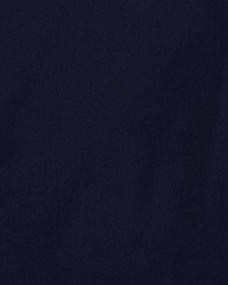 Kid Stretch Chino Uniform Shorts - Navy, image 3 of 4 slides