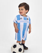 B&eacute;b&eacute; - Barboteuse de soccer Umbro de l&rsquo;Argentine - Bleu clair/Blanc, image 2 sur 6 diapositives