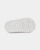 Baby Girl Heart Print Every Step&reg; First Walker Casual Shoes - White/Black, image 5 of 6 slides