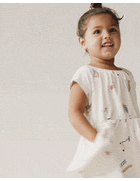 Toddler Girl Avenue Twirl™ Dress in Park Day Print - Cream, image 1 of 8 slides