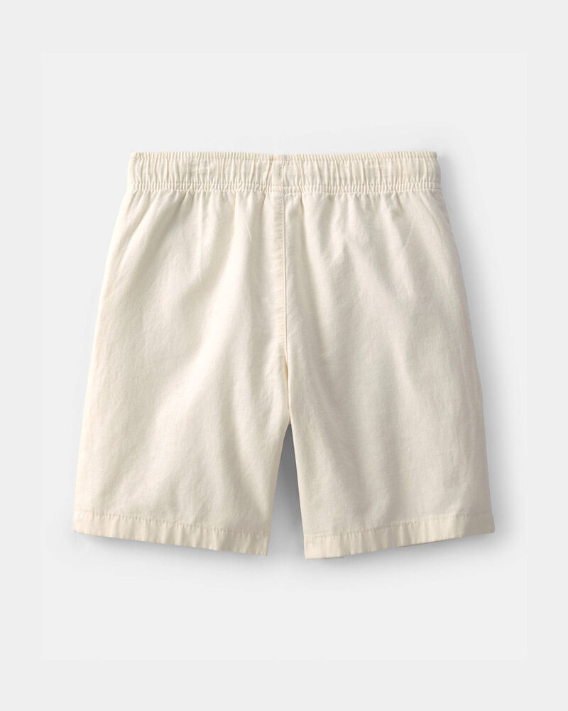 Gar&ccedil;ons - Short cargo en serg&eacute; - Cr&egrave;me, image 2 sur 3 diapositives