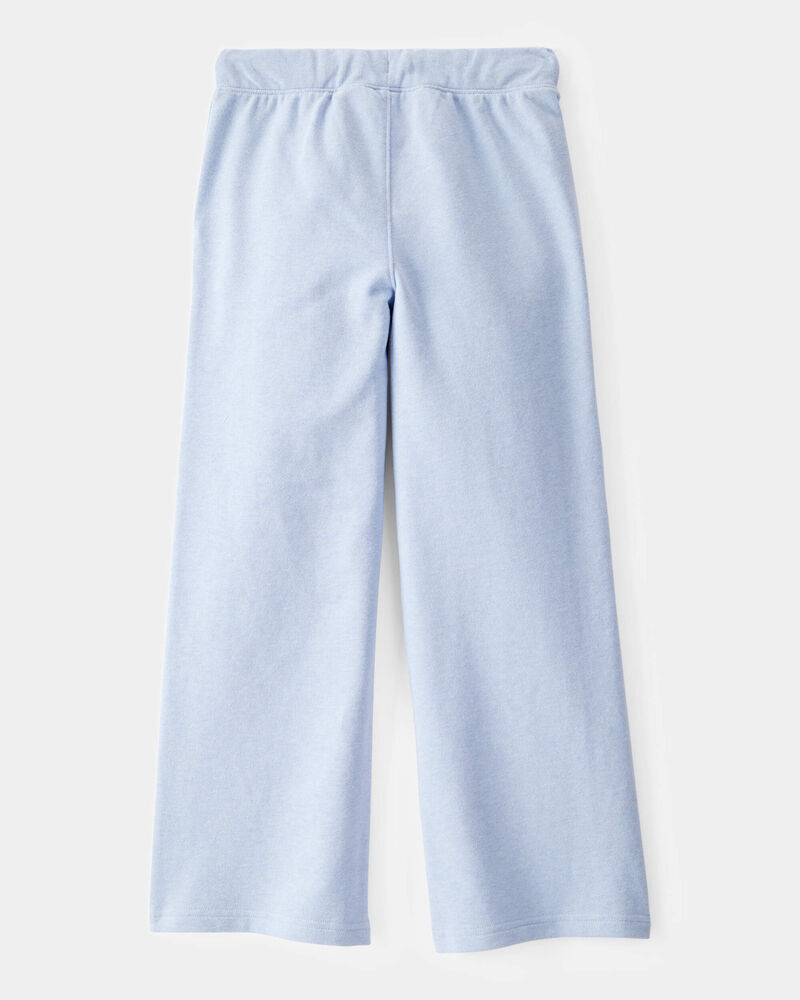 Jeune Pantalon en jersey bouclette à cordon de serrage - Bleu, image 2 sur 4 diapositives