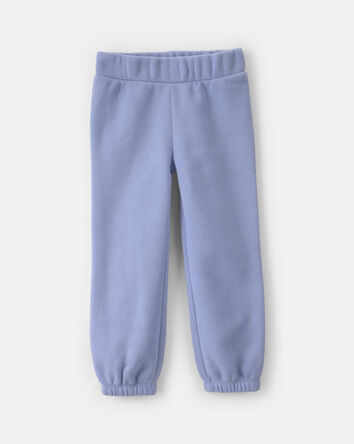 Toute-petit fille - Ensemble 2 pi&egrave;ces haut manches longues et pantalon en molleton &agrave; motif gu&eacute;pard &ndash; Bleu, 