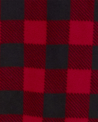 Kid 1-Piece Buffalo Check Fleece Footie Pyjamas, image 3 of 4 slides