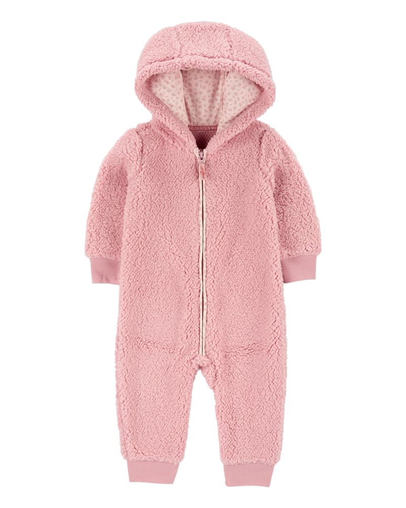 Hooded fleece jumpsuit baby online