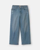 Girls Denim Relaxed Jeans - Light Wash, image 1 of 4 slides