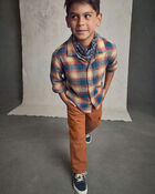 Boys Baggy Cargo Pants - Brown, image 4 of 5 slides
