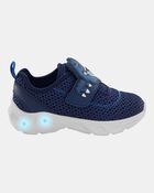Toddler Dinosaur Light-Up Athletic Sneakers - Navy, image 2 of 8 slides