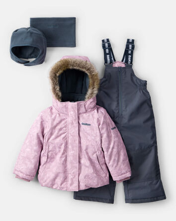 Tout-petit fille - Combinaison de neige 1 pièce Taslan - Rosewood, 