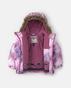 Toddler Girl 2 Piece Snowflake Snowsuit- Purple, image 4 of 13 slides