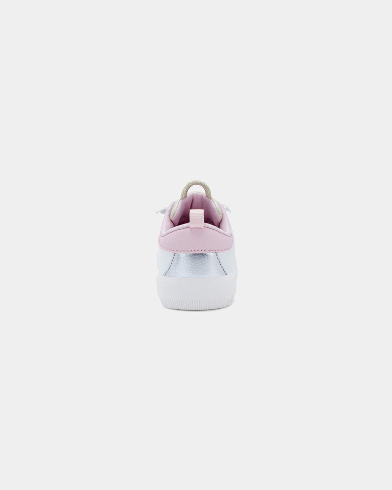 Tout-petit fille - Espadrilles aux couleurs contrast&eacute;es et c&oelig;urs m&eacute;tallis&eacute;s - Blanc, image 3 sur 6 diapositives