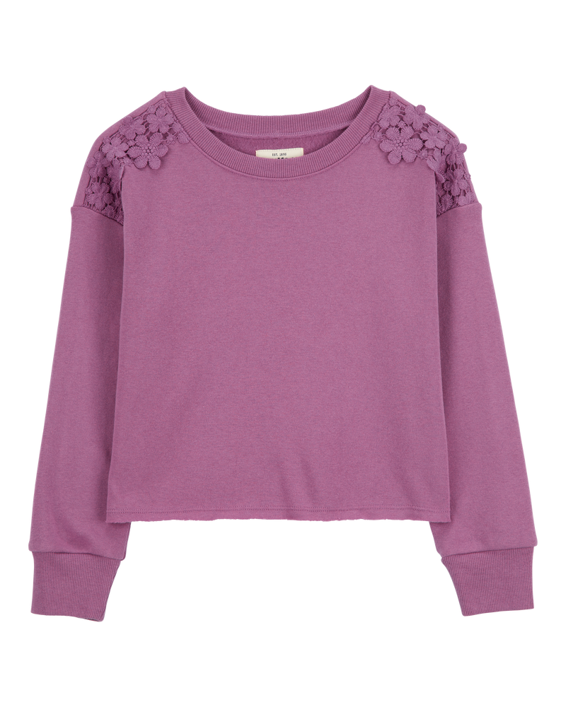 Purple fleece pullover sale