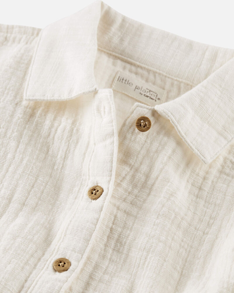 Toddler Organic Cotton Gauze Dress, image 3 of 5 slides