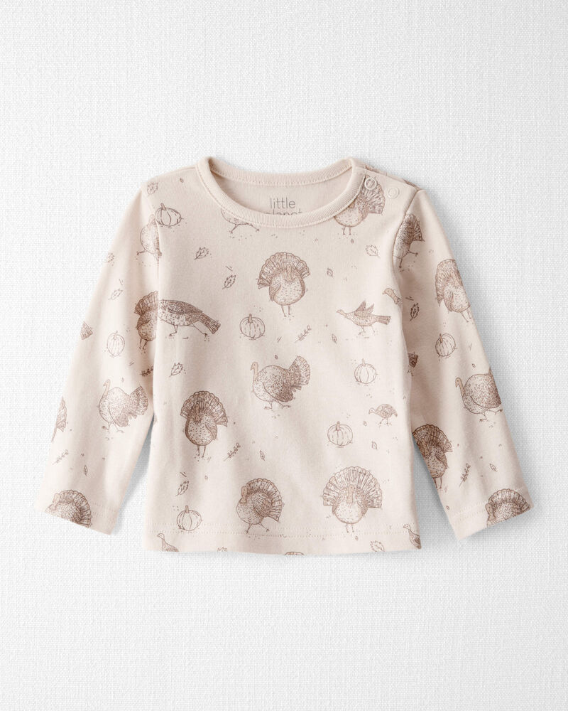 Baby 2-Piece Organic Overall Set in Autumn Grove Print, image 5 of 7 slides