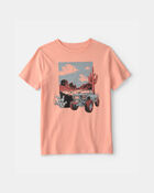 Kids Mountain Truck Graphic Tee - Orange, image 1 of 3 slides