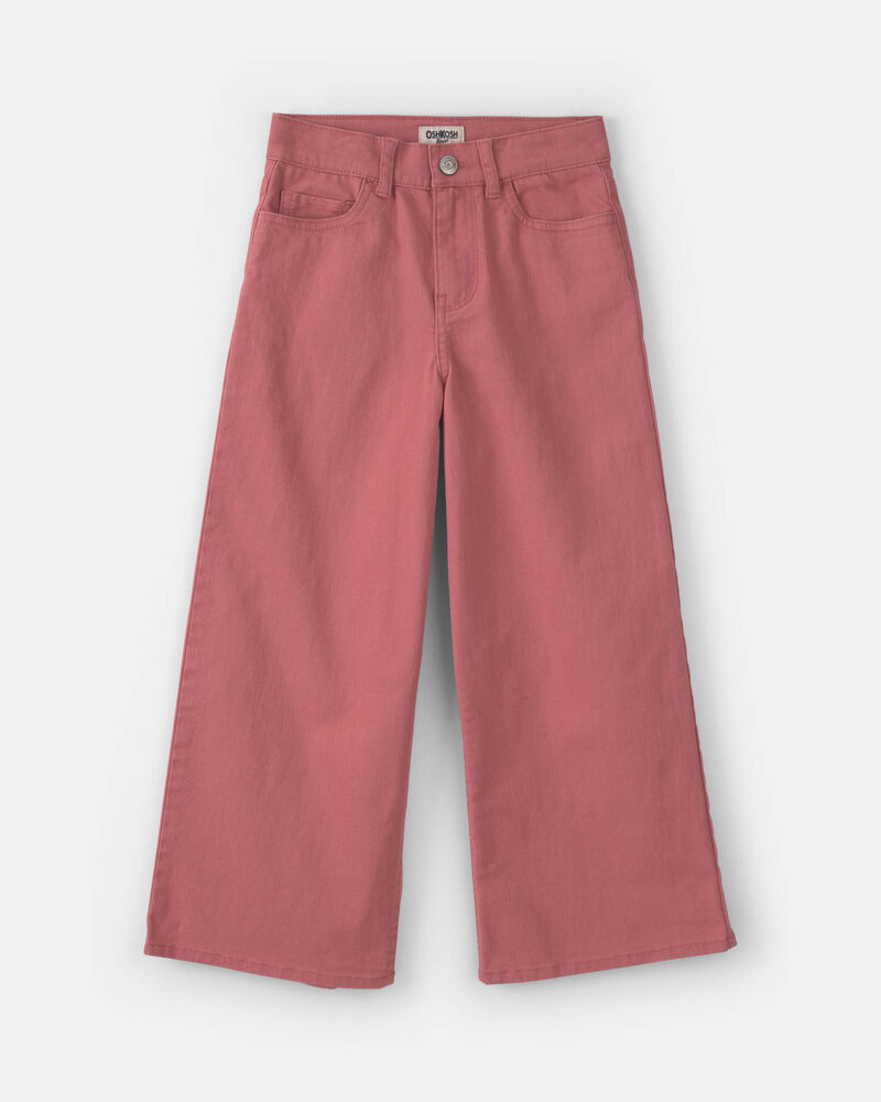 Girls Cropped Wide-Leg Pants - Red, image 1 of 4 slides