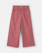 Girls Cropped Wide-Leg Pants - Red, image 1 of 4 slides