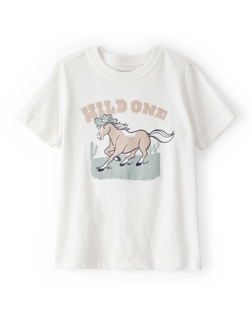 Toddler Boy Wild One Short-Sleeve Graphic Tee - White, 