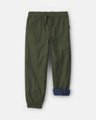 Boys Twill Joggers - Olive Green, image 4 of 5 slides