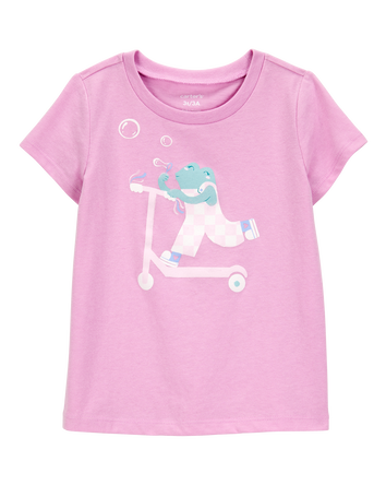 Toddler Scooter Frog Graphic Tee, 