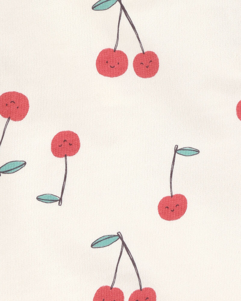 Baby Girl 3-Piece Cherry Outfit Set - Red/Ivory, image 3 of 5 slides