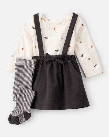 Baby 3-Piece Halloween Tee & Jumper Set, 