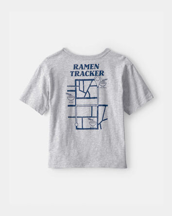 Gar&ccedil;ons - T-shirt &agrave; imprim&eacute; de nouilles ramen - Gris, 